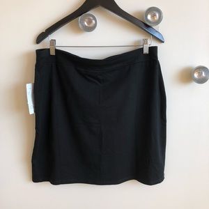 NWT L.L. Bean Black Tencel Skirt